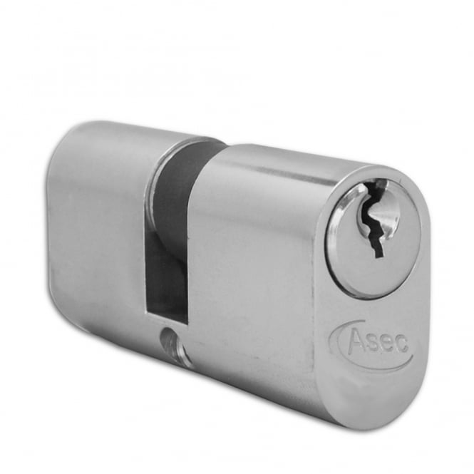Nickle Plated 60mm  5-Pin Oval Double Cylinder - 30/30