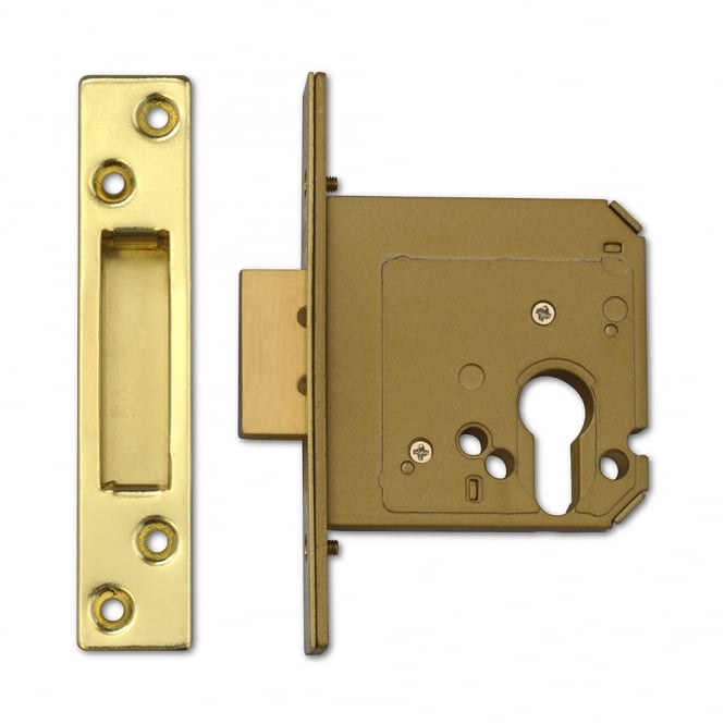 Polished Brass 76mm Euro Deadcase