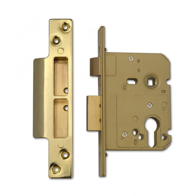 Polished Brass 76mm Euro Sashcase