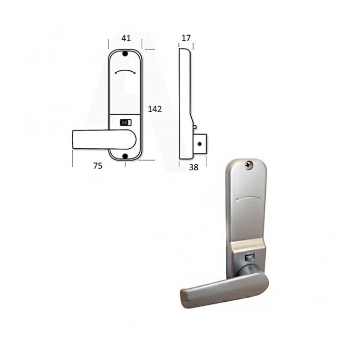 Satin Chrome BL2401 Easicode Digital Lock