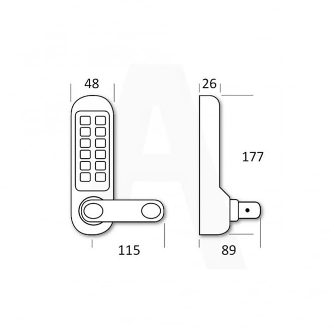 Stainless Steel BL5001 Digital Lock With