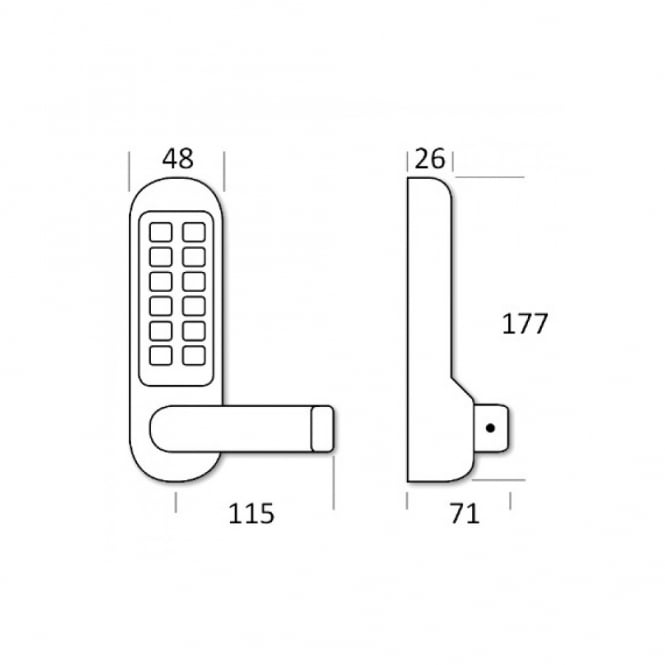 Stainless Steel BL5008SS Digital Lock