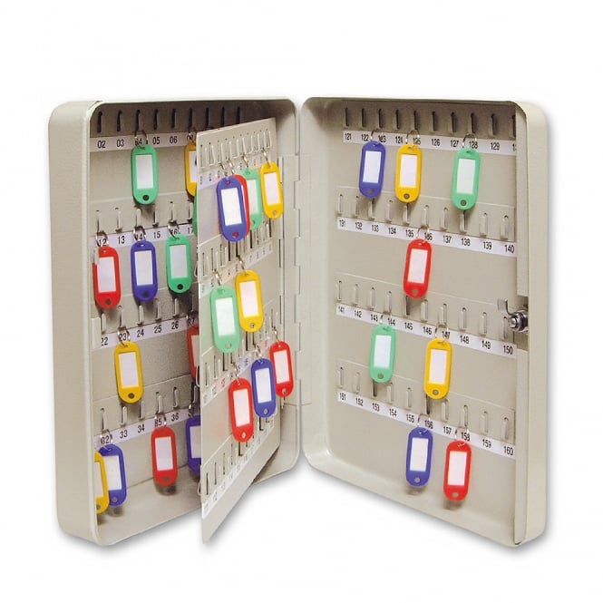 Light Grey Steel 140 Hook Key Cabinet
