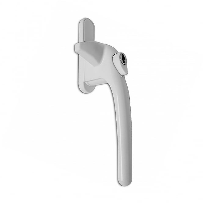White Adaptable Cockspur Window Handle Kit - Right Hand
