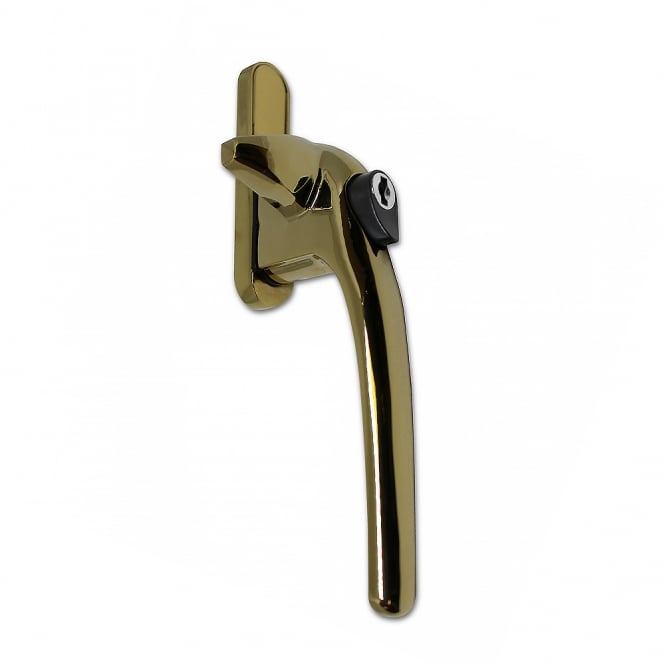 Polished Brass Adaptable Cockspur Window Handle Kit -  Right Hand