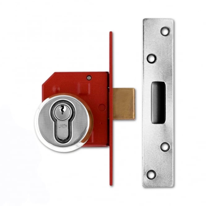 Satin Chrome 64mm 212441E Euro Deadlock