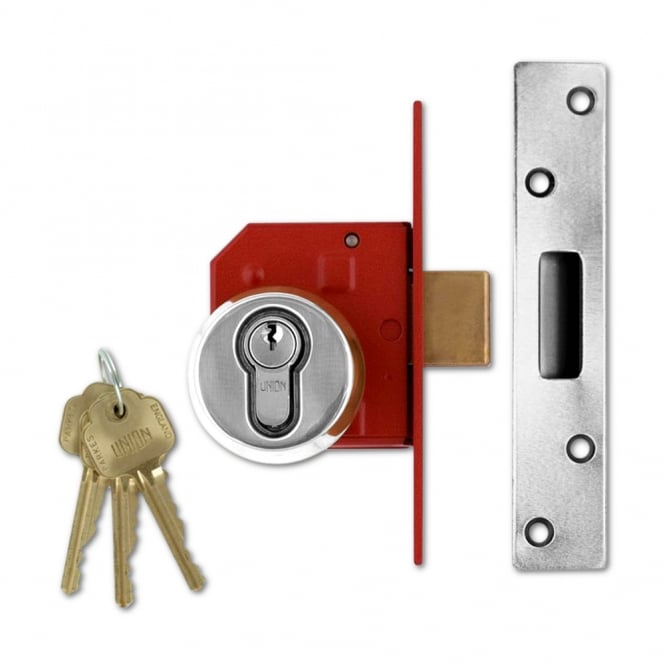 Satin Chrome 64mm 212441E Euro Deadlock