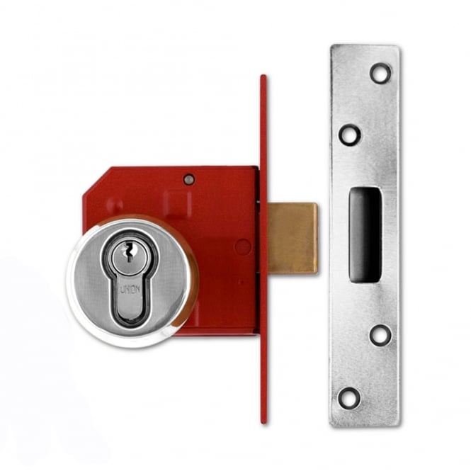 Satin Chrome 75mm 212441E Euro Deadlock