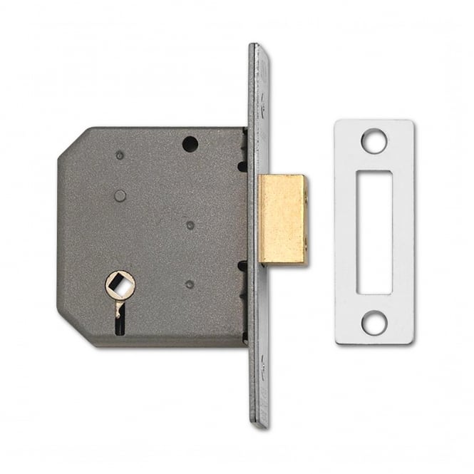 Satin Chrome 75mm 2126 Mortice Bathroom Lock
