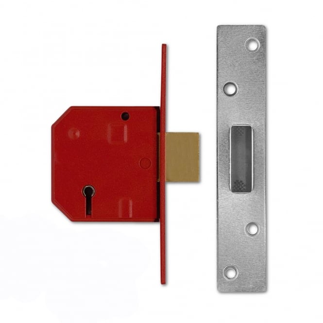 Satin Chrome 67mm 2134 5 Lever Deadlock