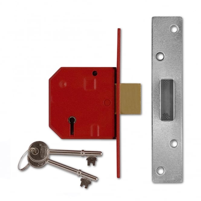 Satin Chrome 67mm 2134 5 Lever Deadlock