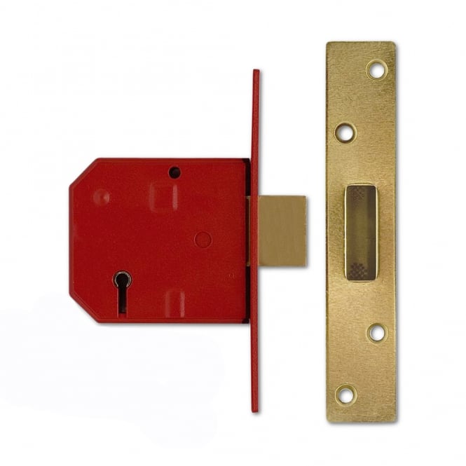 Polished Brass 79.5mm 2134 5 Lever Deadlock