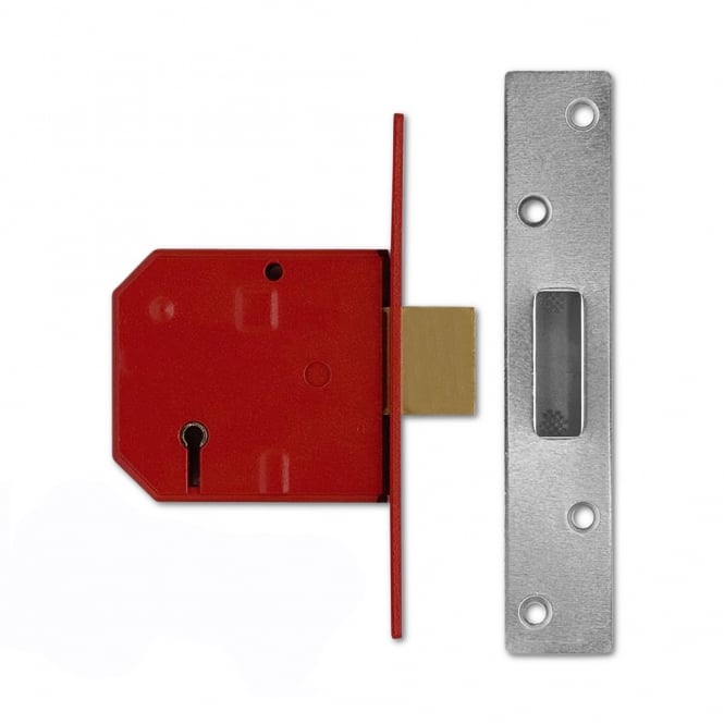 Satin Chrome 79.5mm 2134 5 Lever Deadlock