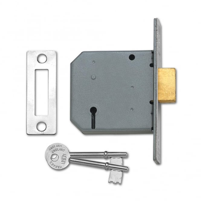 Satin Chrome 75mm 2177 3 Lever Deadlock