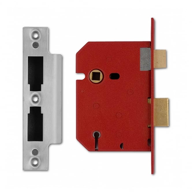 Satin Chrome 75mm 2201 5 Lever Sashlock