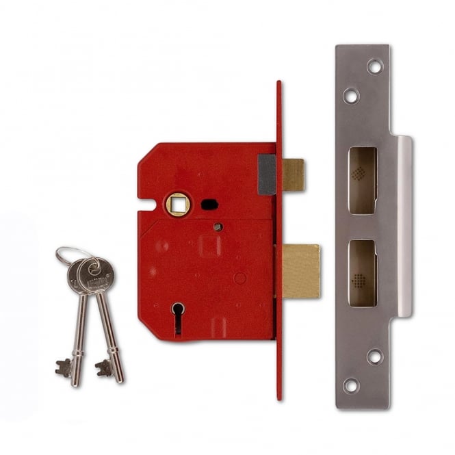 Satin Chrome 64mm 2234 5 Lever Sashlock