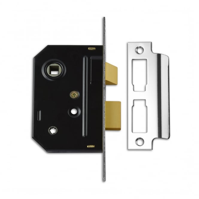 Satin Chrome 64mm 2294 Mortice Bathroom Lock