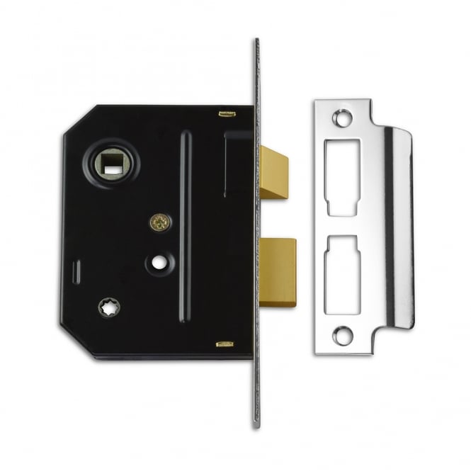 Satin Chrome 75mm 2294 Mortice Bathroom Lock