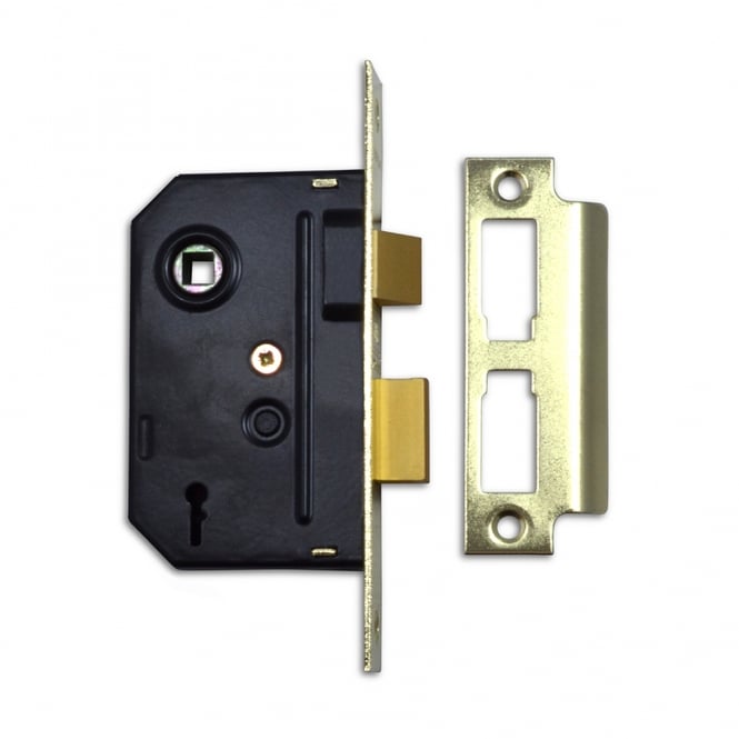 Polished Brass 64mm 2295 2 Lever Sashlock