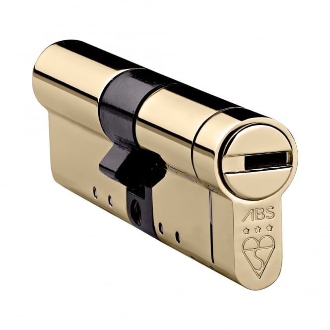 Polished Brass 50/50 High Security Euro Cylinder - TS007 3 Star Keyed Alike Pair With 6 Keys