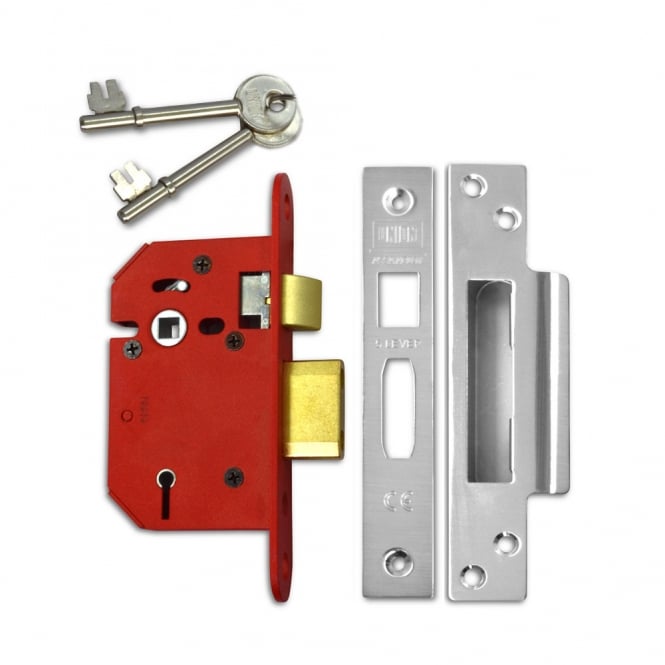 Stainless Steel 75mm J2205 StrongBOLT 5 Lever Sashlock