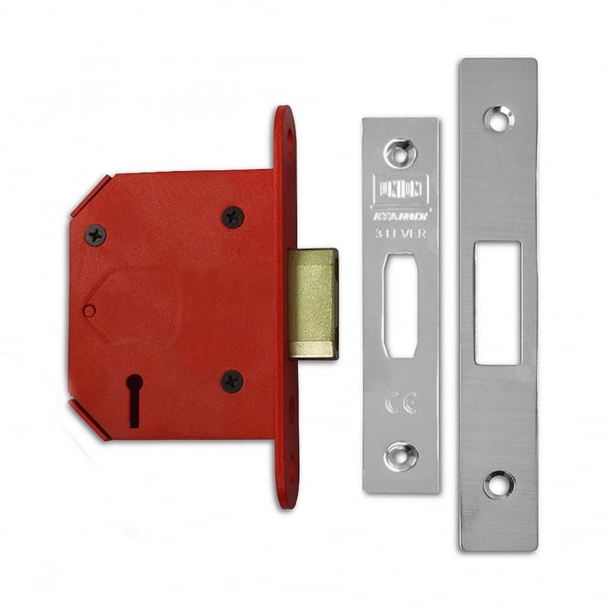Stainless Steel 75mm J2103 StrongBOLT 3 Lever Deadlock