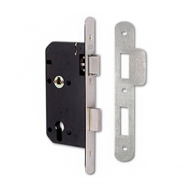 Stainless Steel 83mm JL2C26 DIN Euro Escape Sashlock - RD