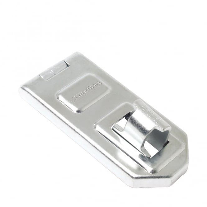 Prostko Ltd Locking Hasp 50mm – Metal, Matt Silver, With Screws & Staple Plate