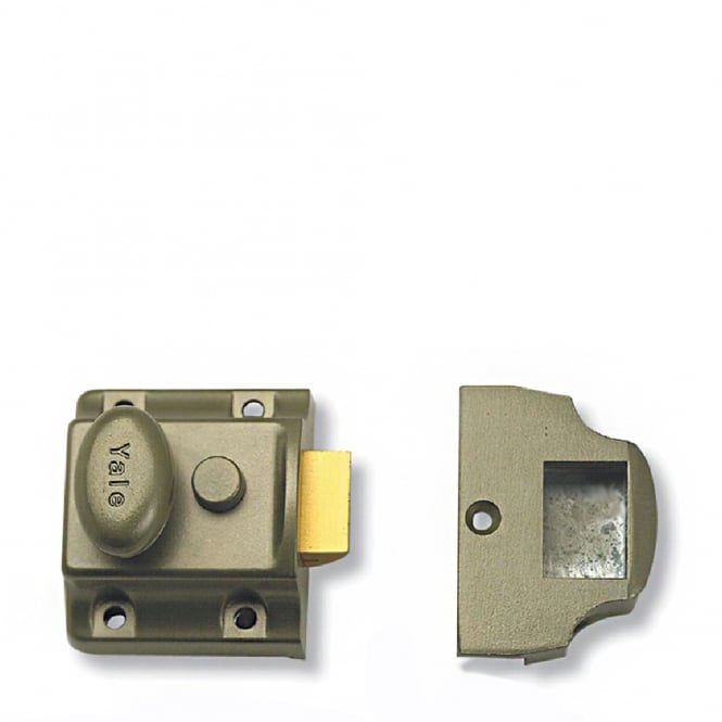 Green 723 40mm Deadlocking Traditional Nightlatch with Polished Brass Cylinder