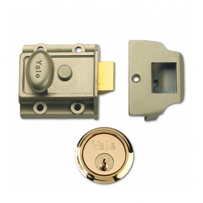 Bronze 706 40mm Traditional Nightlatch with Polished Brass Cylinder