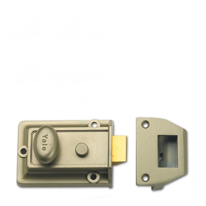 Bronze 77 60mm Traditional Nightlatch with Satin Chrome Cylinder