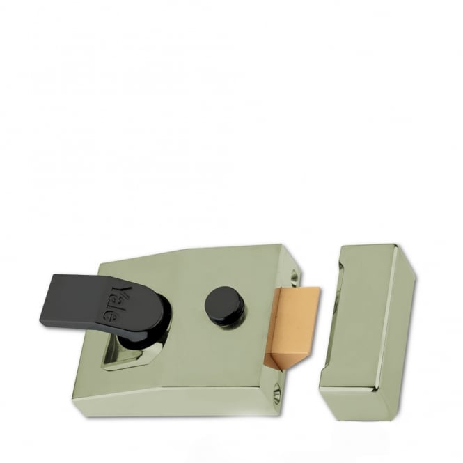 Brasslux 89 60mm Deadlocking Nightlatch with Polished Brass Cylinder