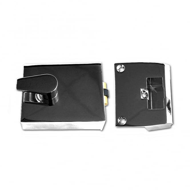 Chrome Plated 60mm 1158 Rollerbolt Nightlatch- Case Only