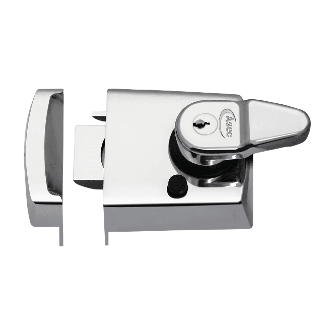 ASEC KITE BS AUTO DEAD LOCKING NIGHT LATCH 60MM BS STANDARD CP