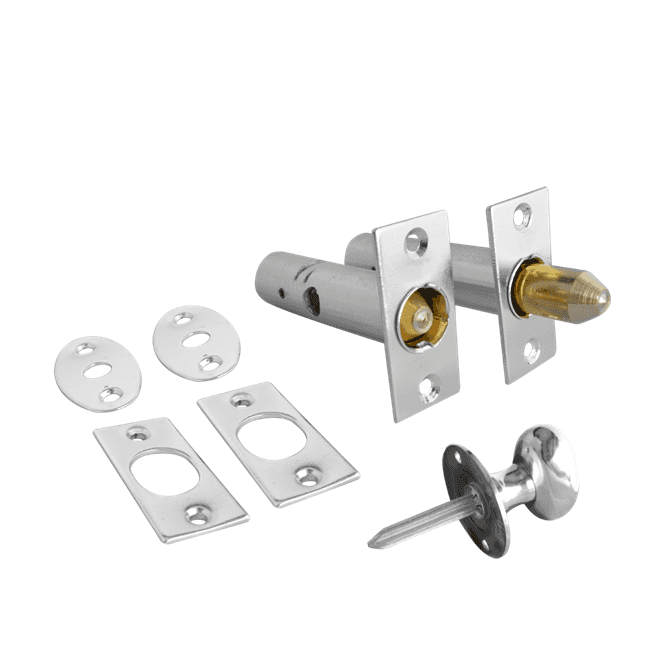 ASEC Door Security Rack Bolt & Turn Polished Chrome