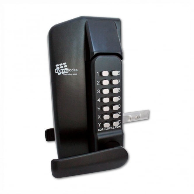 Black BL3430 Operated Metal Gate Double Digital Lock 30MM-40MM