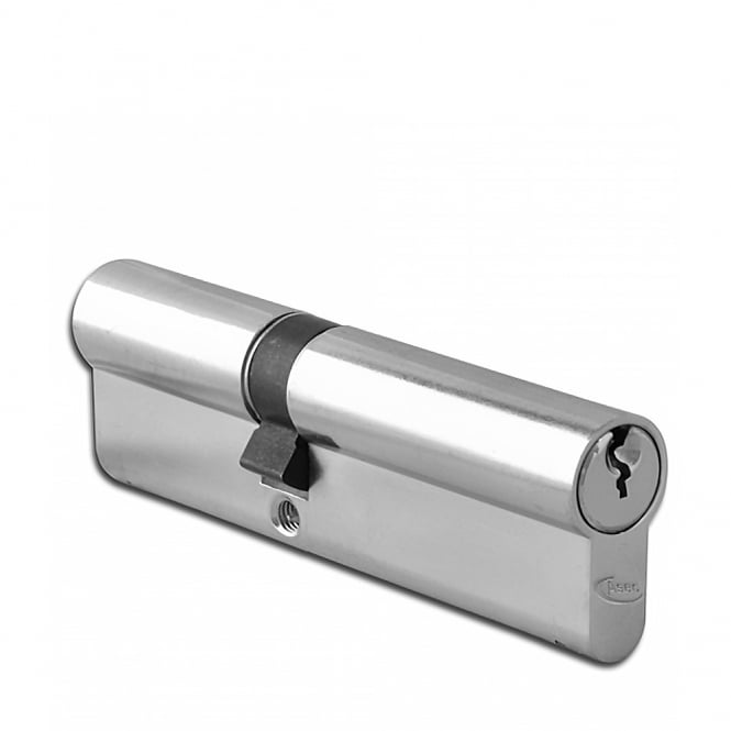 Nickel Plated 120mm 6-Pin Euro Double Cylinder - 75/45