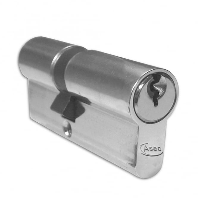 Nickel Plated 60mm 5-Pin Euro Double Cylinder  - 30/30
