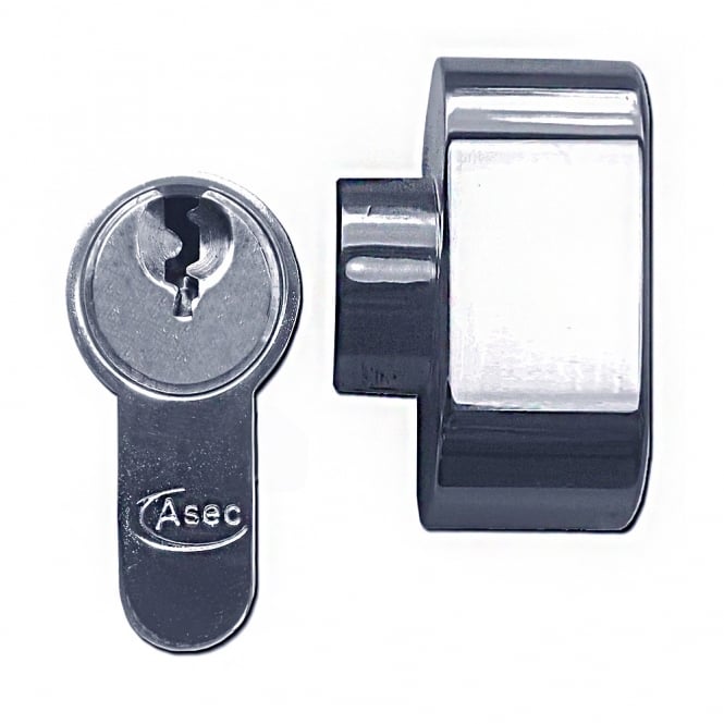 Nickel Plated 90mm 5-Pin Euro Double Key & Turn Cylinder - 35 / T55