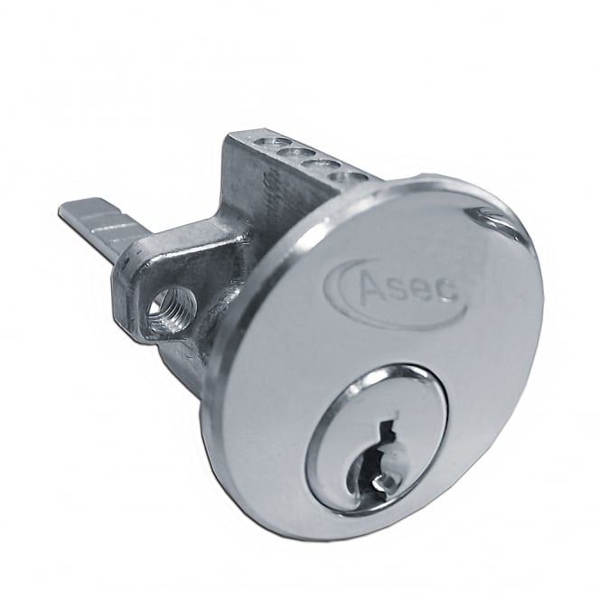 Nickel Plated  6-Pin Rim Cylinder