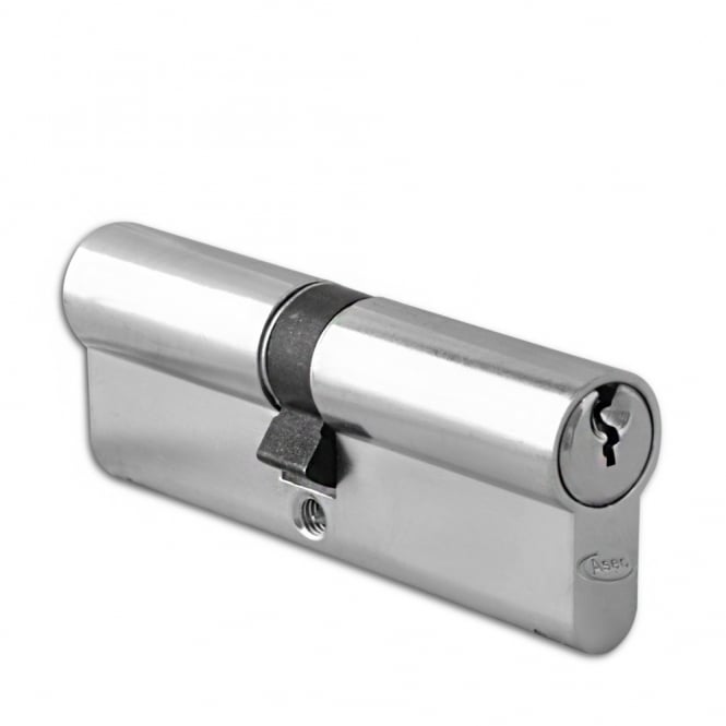 Nickel Plated 85mm 6-Pin Euro Double Cylinder - 35/50
