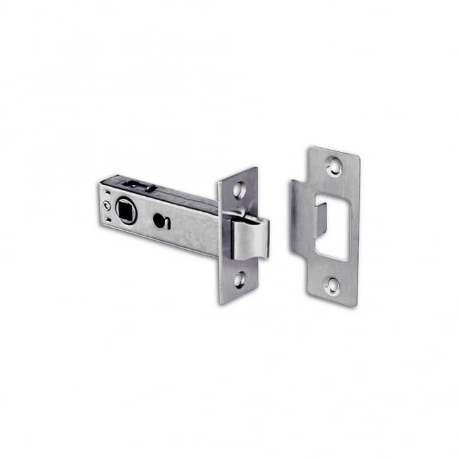 Zinc Plated 76mm Bolt Through Tubular Mortice Latch