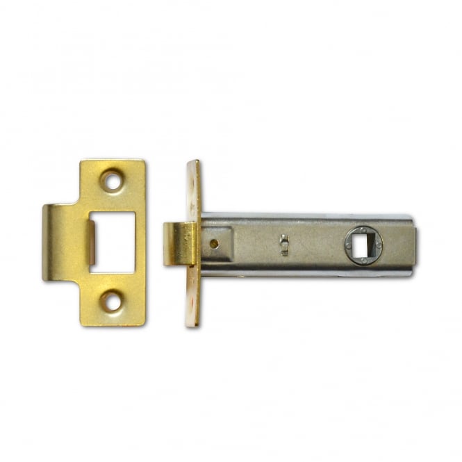 Polished Brass 64mm Mortice Tubular Latch