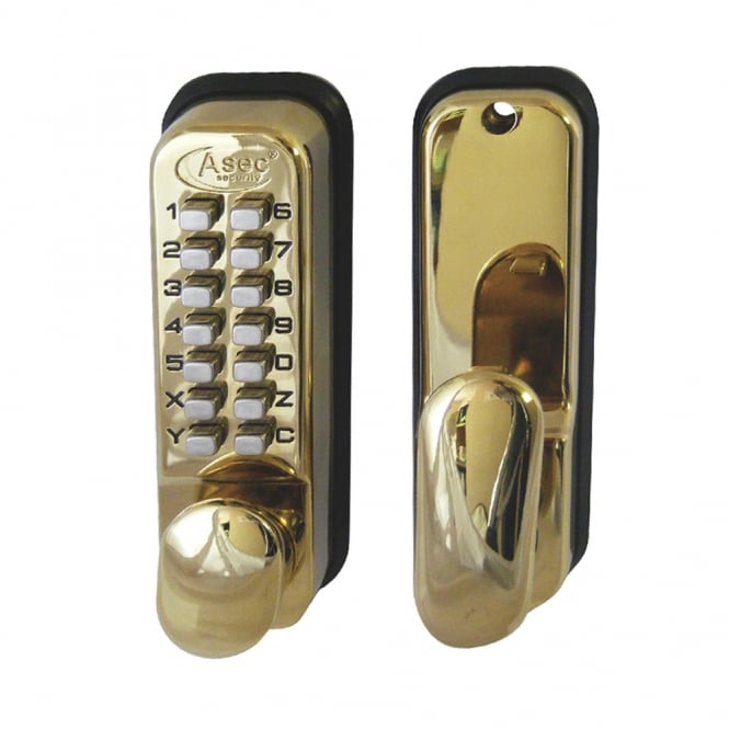 Polished Brass Digital Lock 2300 Series