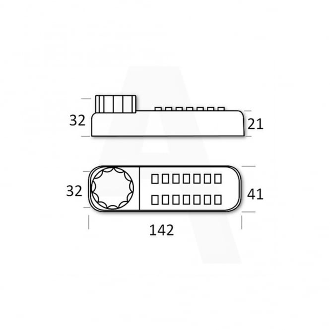 Black BL2615 Marine Grade Pro Digital Lock RH