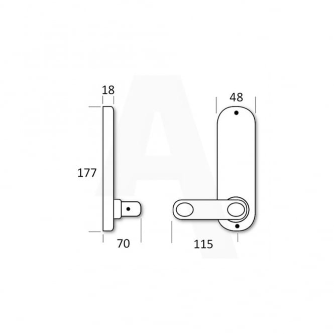 Stainless Steel BL5001 Digital Lock With