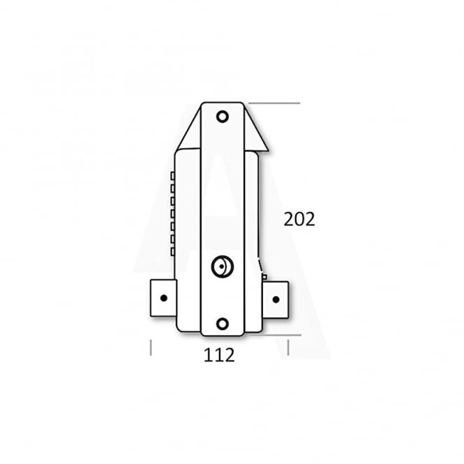 Black BL3400 Lever Operated Single Digital Lock