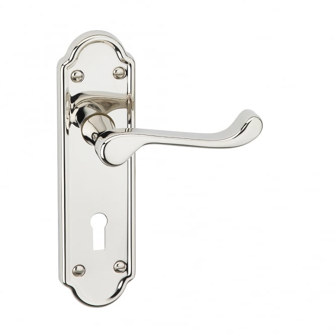 Polished Nickle San Francisco Mortice Lock Lever Handle