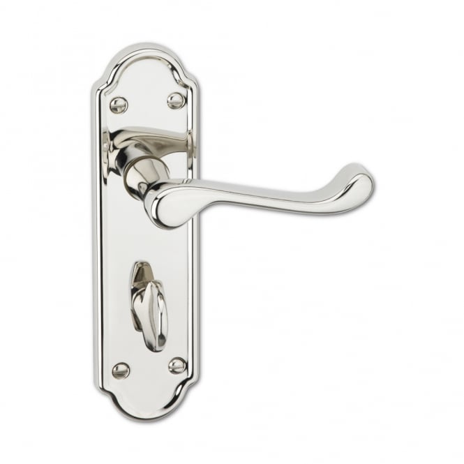 Polished Nickel San Francisco Bathroom Lever Handle