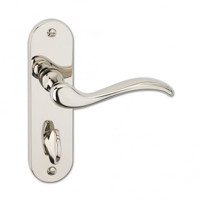 Polished Nickel Washington Bathroom Lever Handle